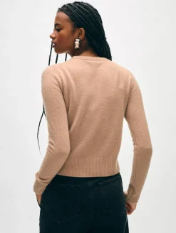 cashmere shrunken crewneck