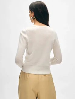 cashmere shrunken crewneck