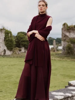 cashmere sleeveless mockneck