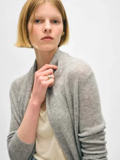 cashmere trapeze cardigan