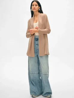 cashmere trapeze cardigan