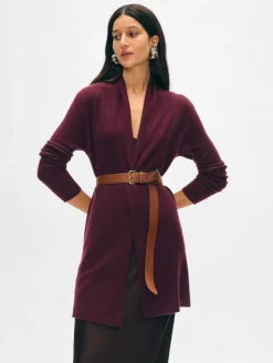 cashmere trapeze cardigan