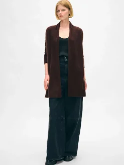 cashmere trapeze cardigan