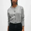 cashmere waffle cardigan
