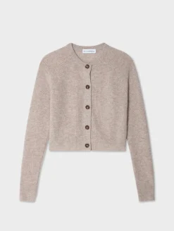 cashmere waffle cardigan