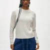 cashmere waffle sweatshirt