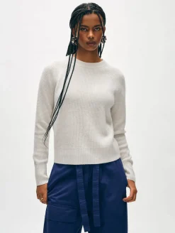 cashmere waffle sweatshirt