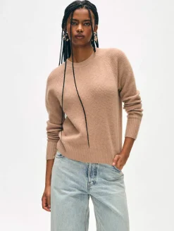cashmere waffle sweatshirt