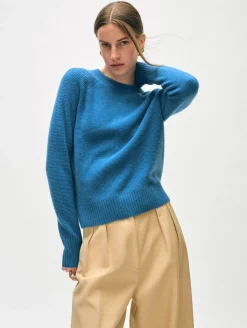 cashmere waffle sweatshirt