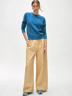 cashmere waffle sweatshirt