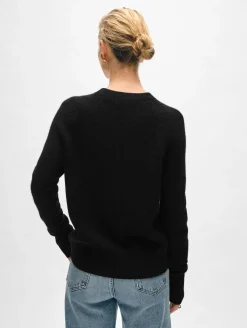 cashmere waffle sweatshirt