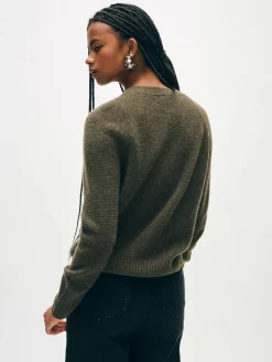 cashmere waffle sweatshirt