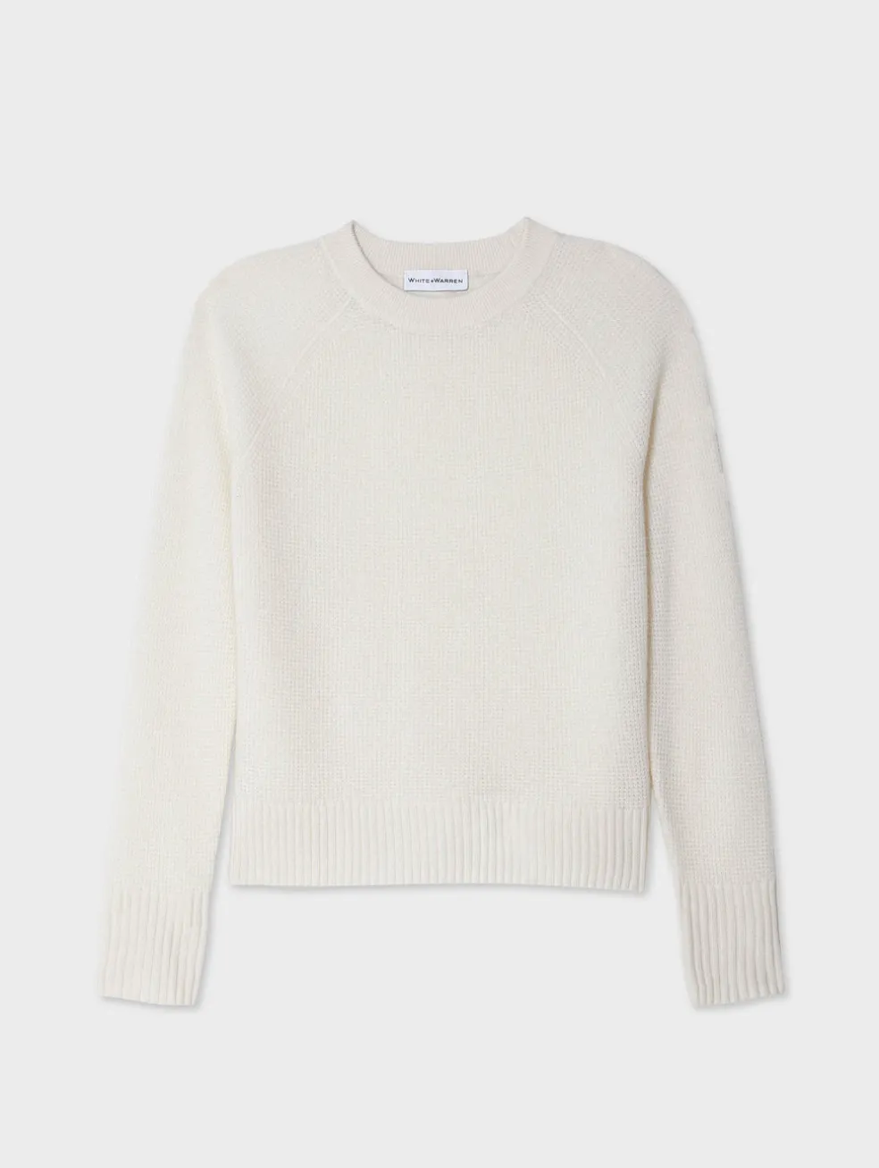 cashmere waffle sweatshirt