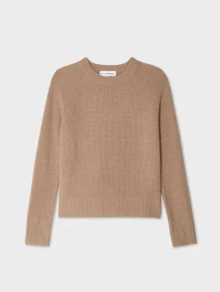 cashmere waffle sweatshirt