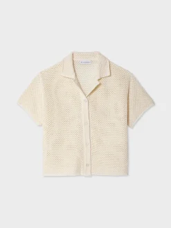 cotton mesh shirt