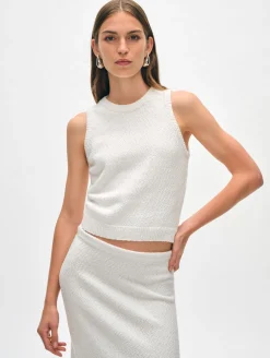 cotton slub cut in tank