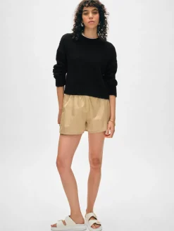 cotton slub easy crewneck