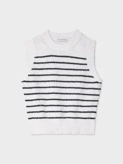 cotton slub rib trim tank