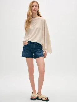 linen blend two way topper