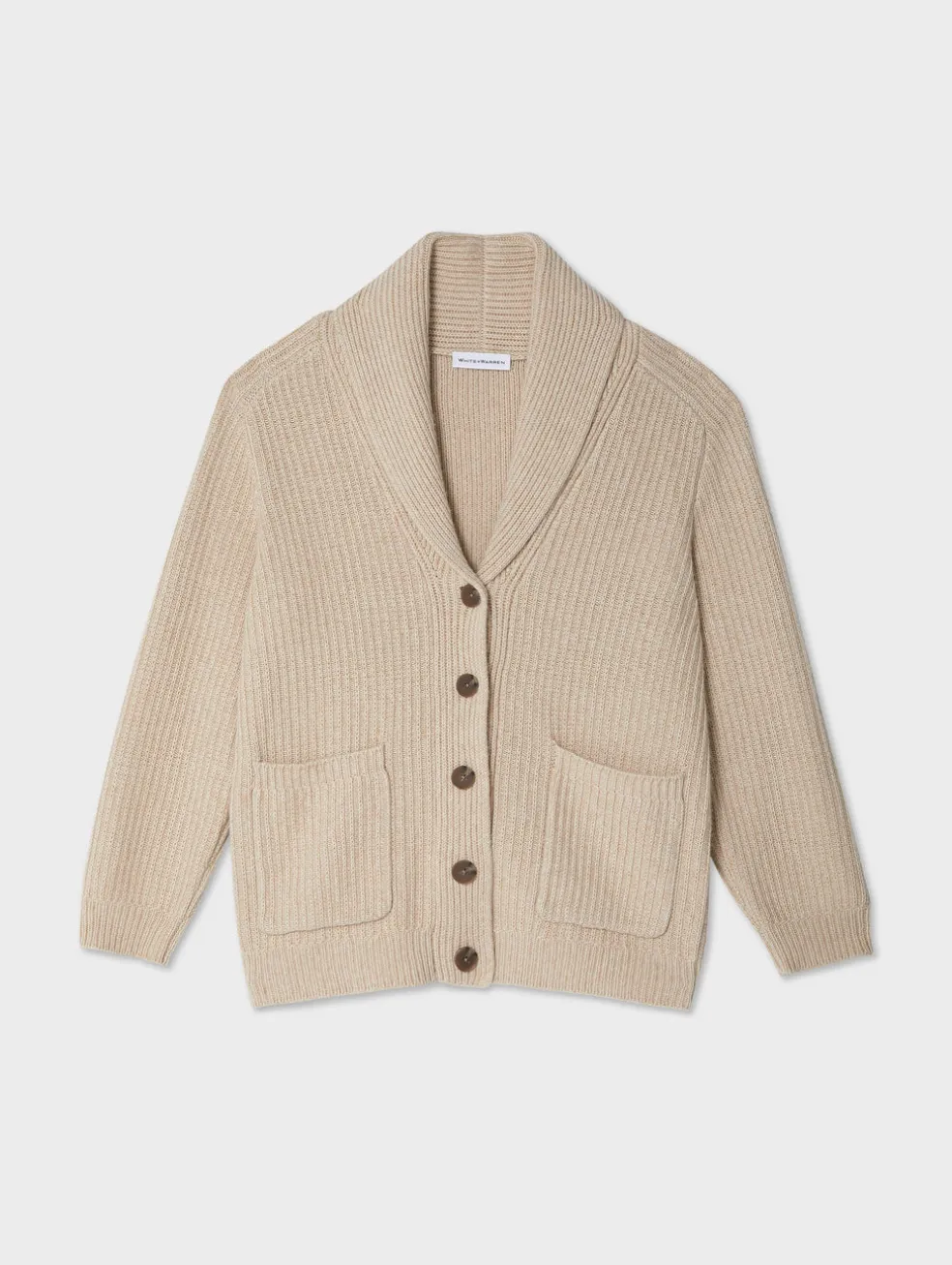 merino blend marled shawl collar coatigan