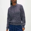 merino blend marled sweatshirt