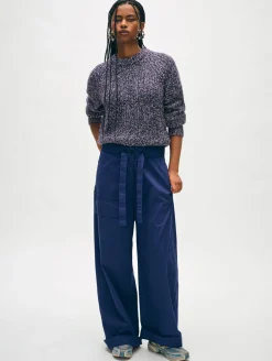 merino blend marled sweatshirt