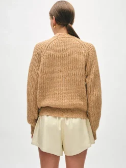 merino blend marled sweatshirt