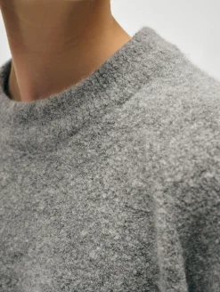 merino cashmere boucle sweatshirt