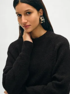 merino cashmere boucle sweatshirt