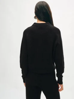 merino cashmere boucle sweatshirt