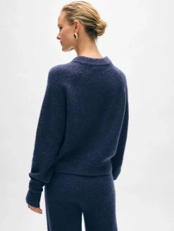 merino cashmere boucle sweatshirt