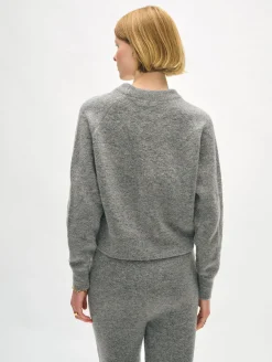 merino cashmere boucle sweatshirt