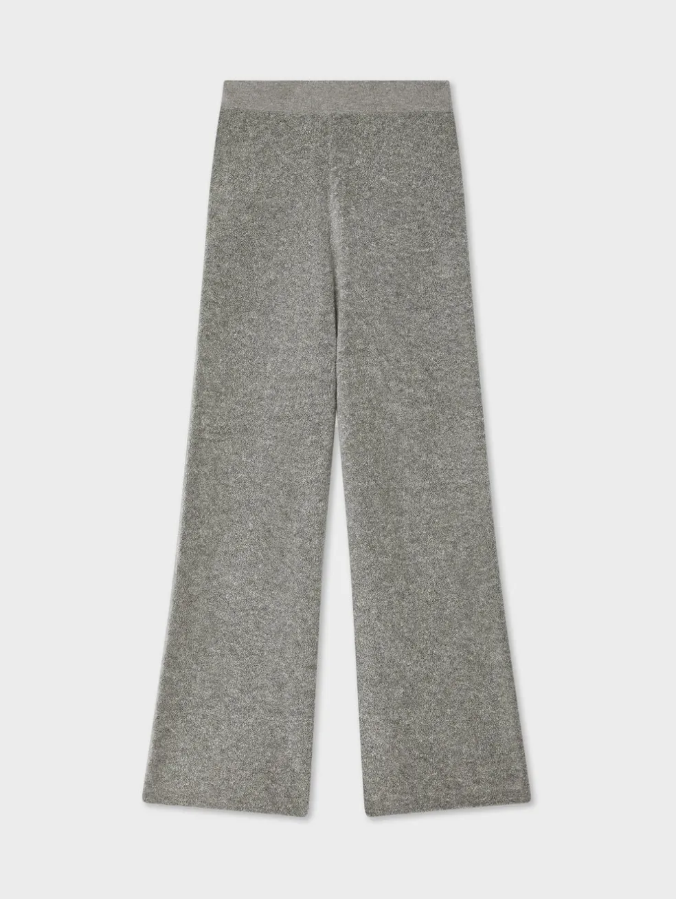 merino cashmere boucle wide leg pant