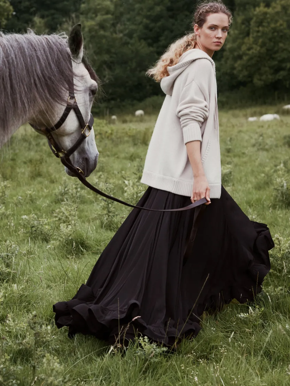 merino cashmere luxe boyfriend hoodie