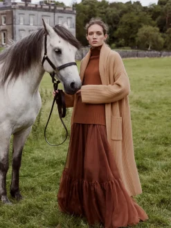 merino cashmere luxe coatigan