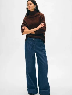 merino cashmere standneck