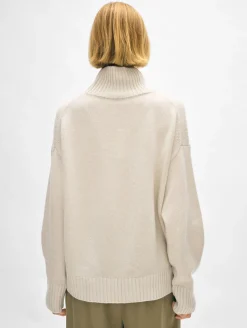 merino cashmere standneck
