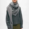 merino cashmere triangle scarf