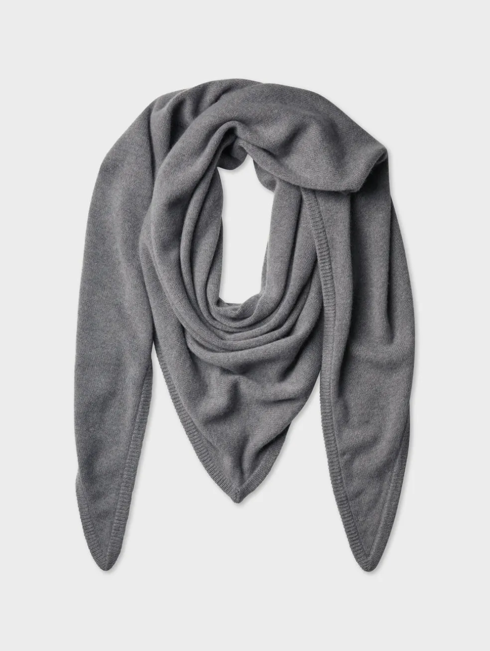 merino cashmere triangle scarf