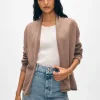 organic cotton mini trapeze cardigan