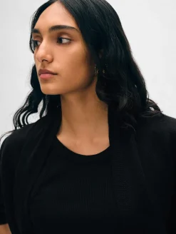 organic cotton mini trapeze cardigan