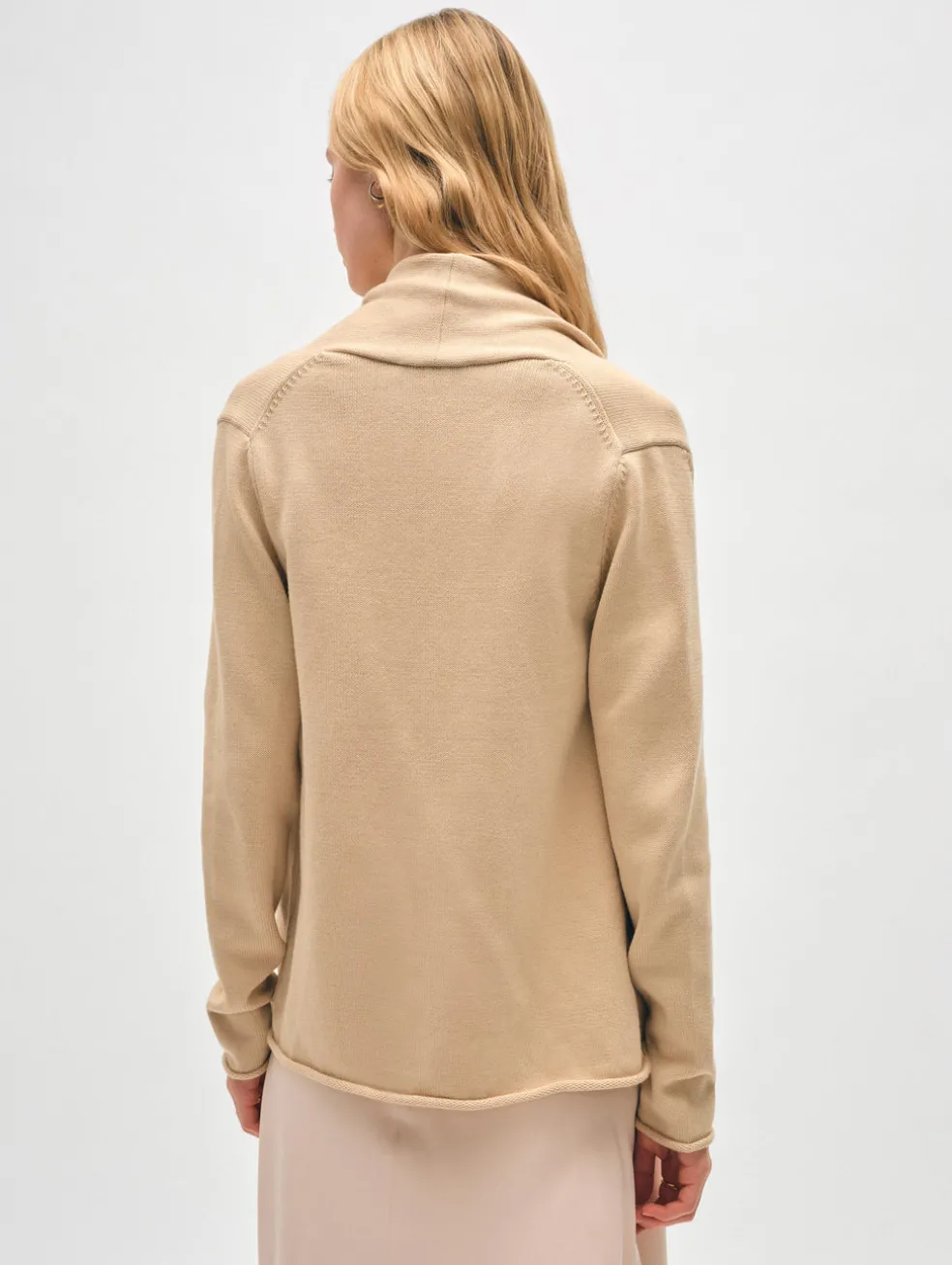 organic cotton mini trapeze cardigan