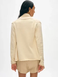 organic cotton mini trapeze cardigan