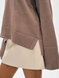 organic cotton oversized v neck