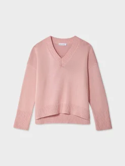 organic cotton oversized v neck