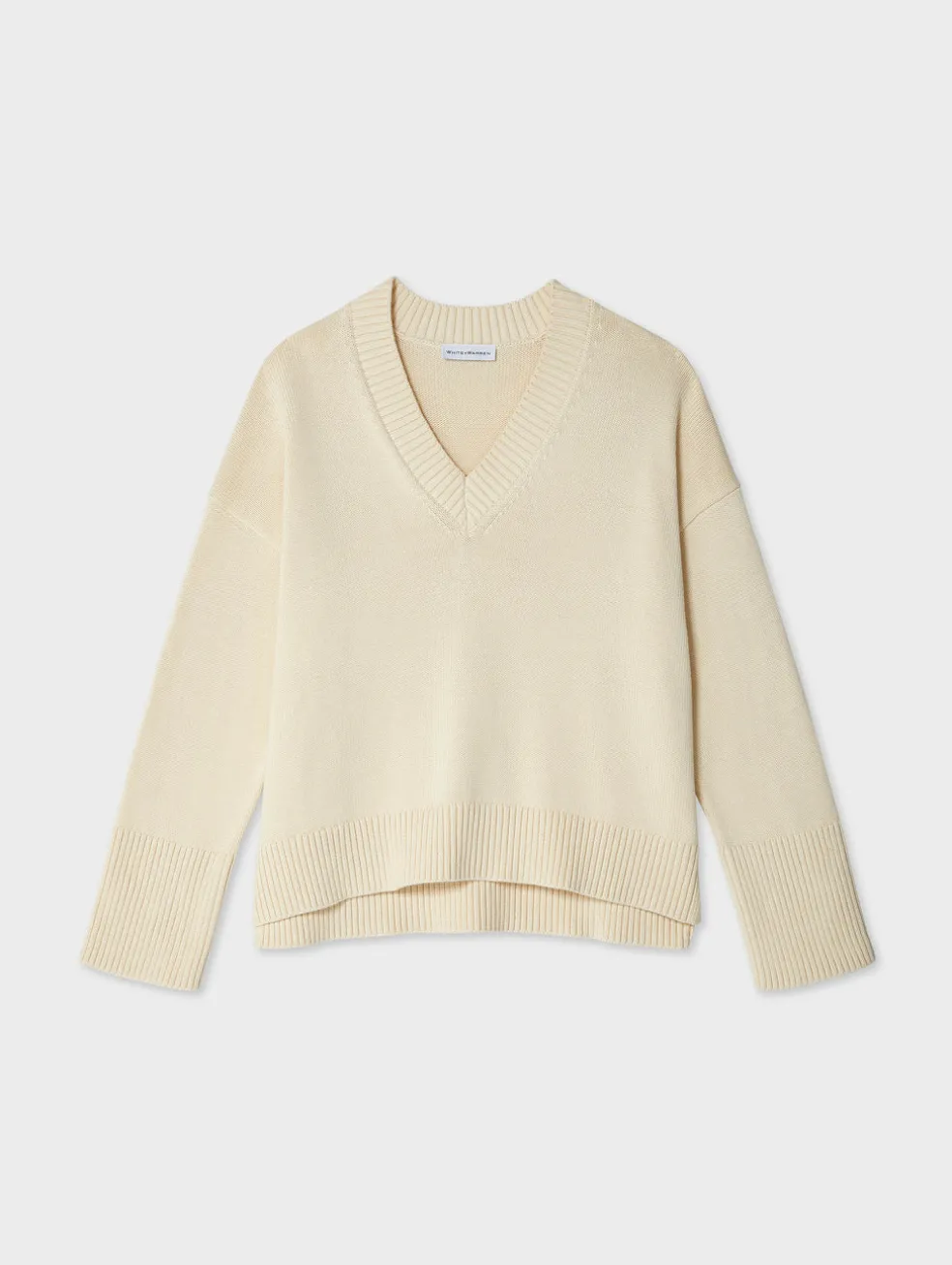 organic cotton oversized v neck