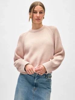 organic cotton plaited crewneck