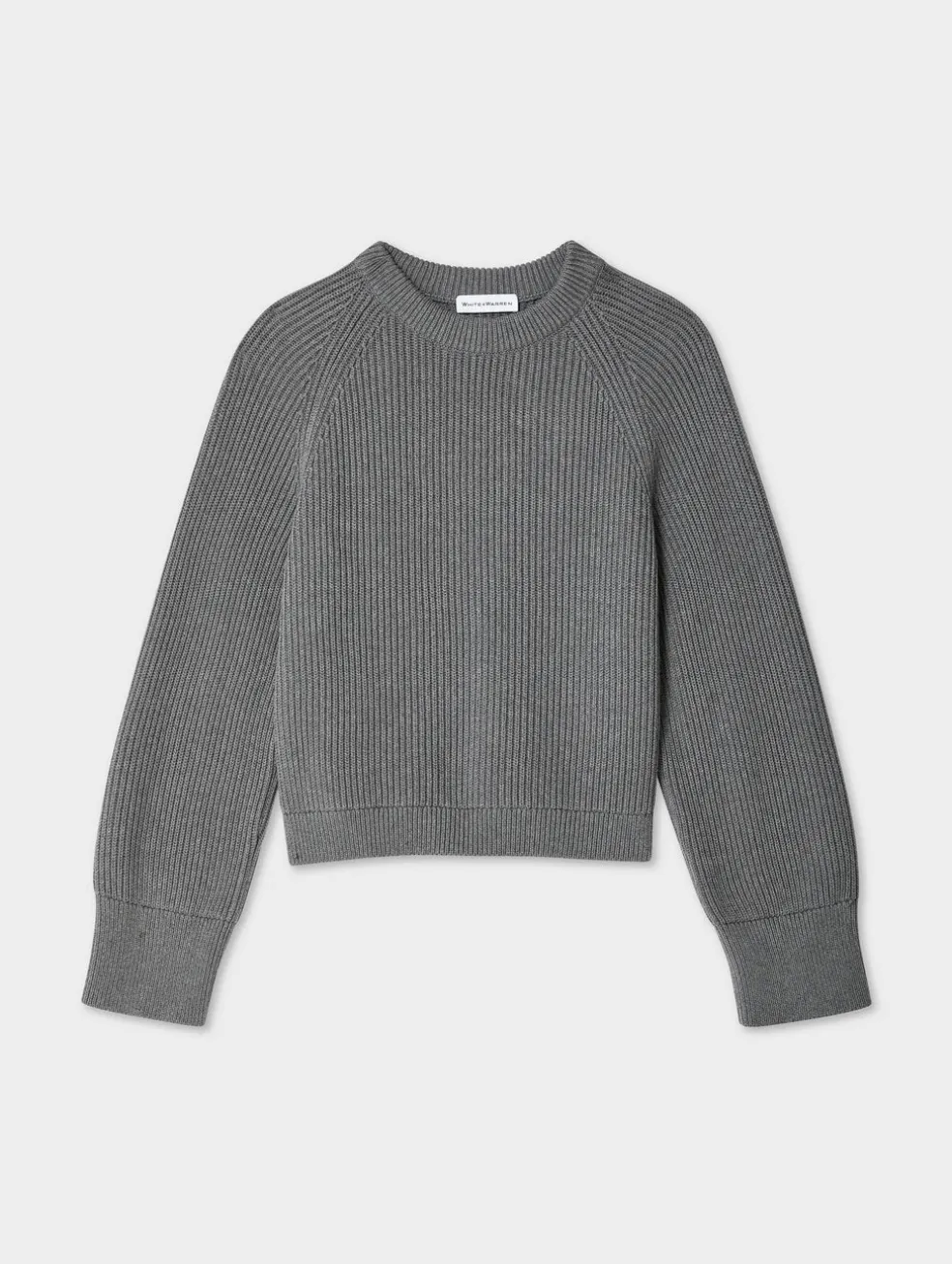 organic cotton plaited crewneck