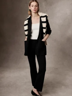 organic cotton striped crewneck