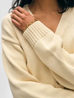 organic cotton v neck cardigan